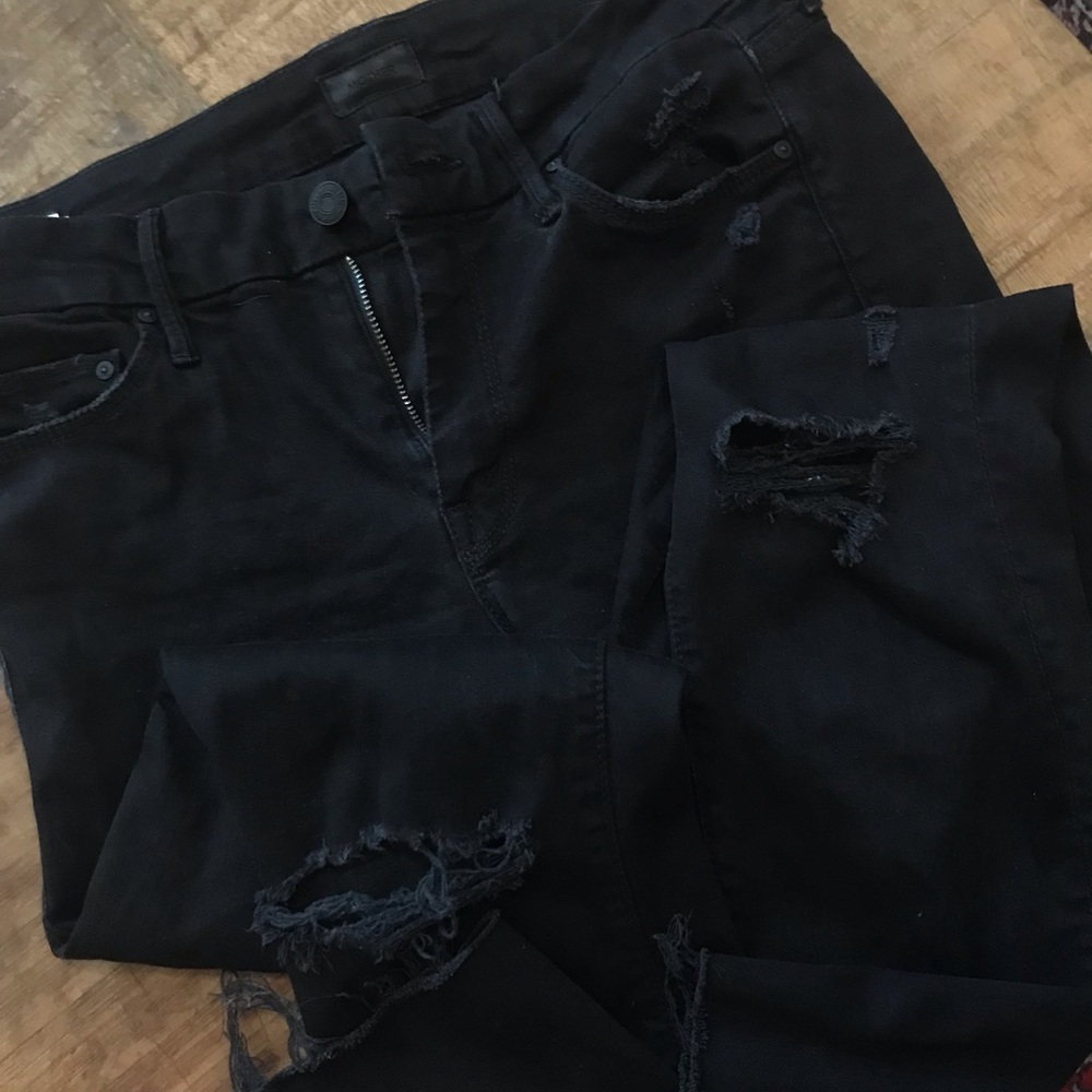 MOTHER skinny jeans cropped ankle